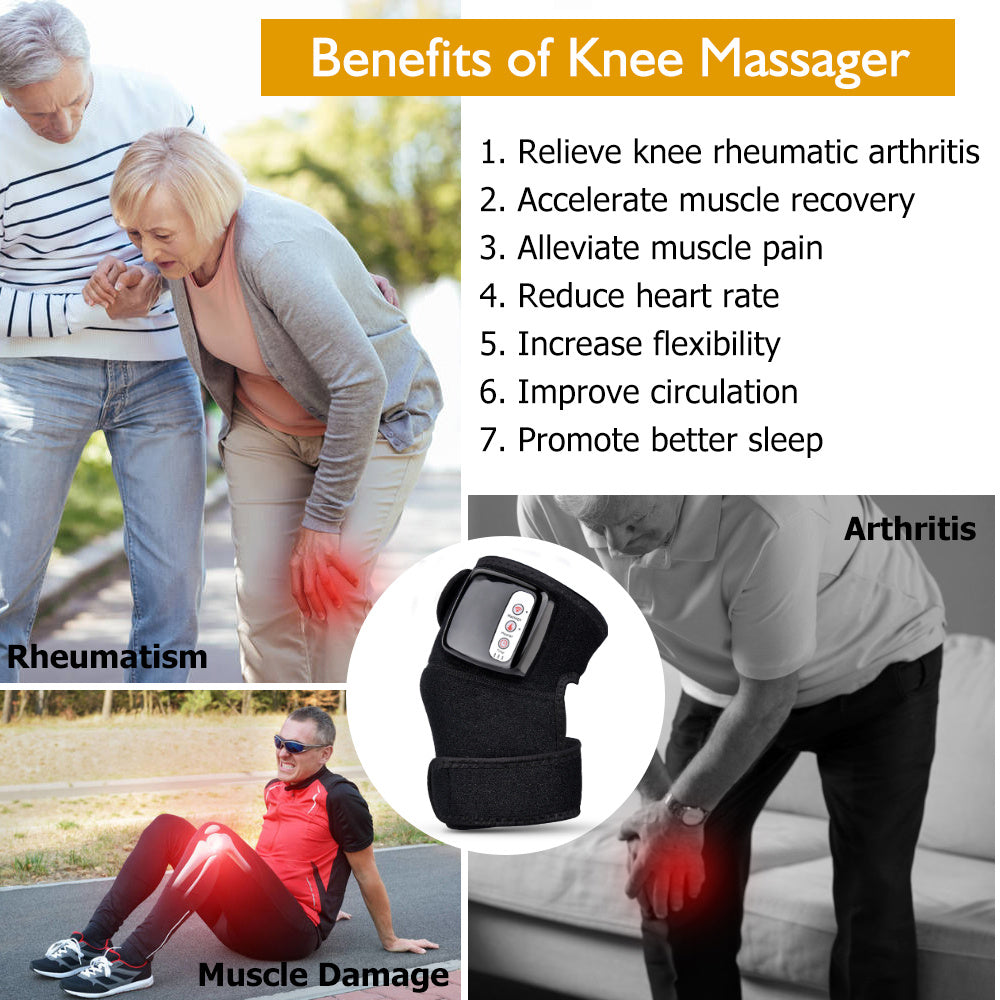 🔥 #PainFreeLife: Infrared Heating Knee Massager for Instant Relief! 💆‍♂️✨