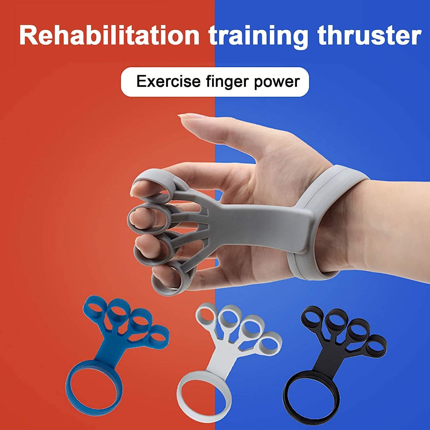 💪 #StrongerHands: Silicone Finger Exercise Grip Trainer for Pain Relief & Strength! ✋✨